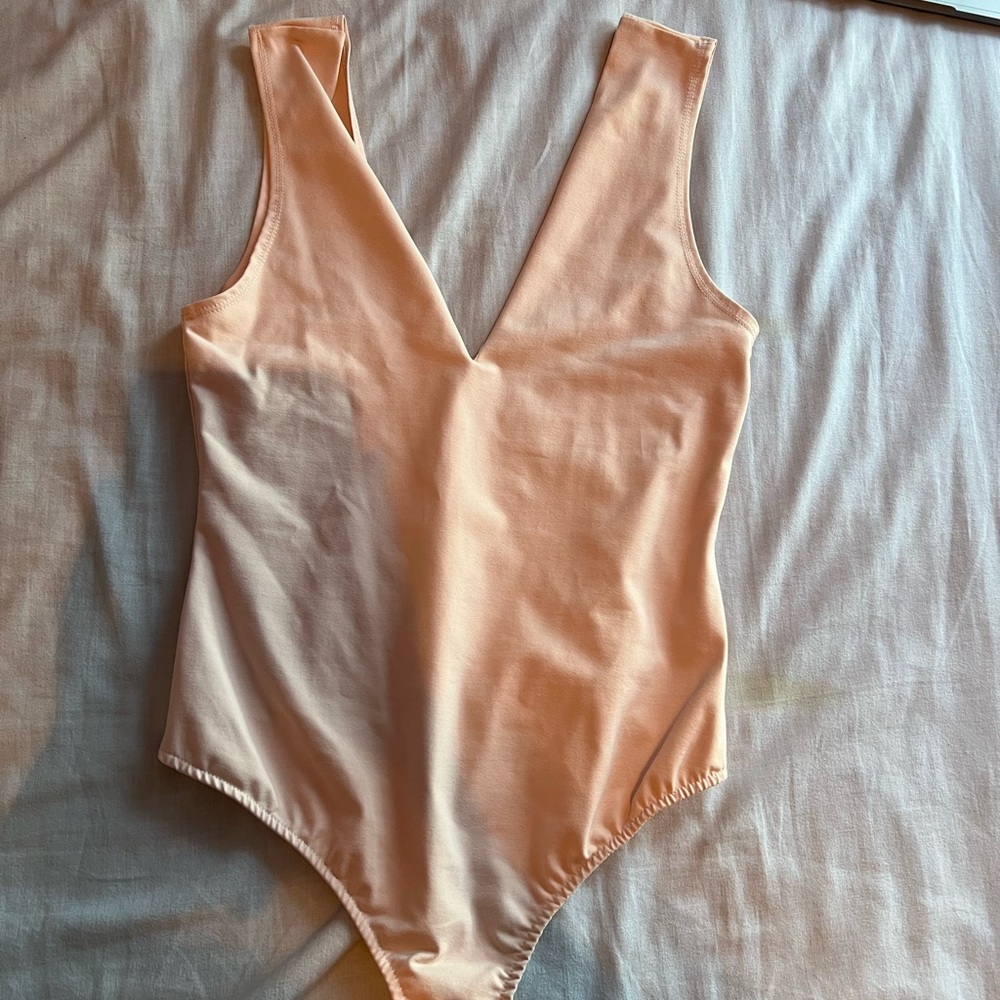 Free People Pink Bodysuit